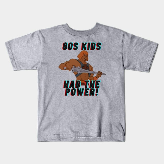 HE-MAN Kids T-Shirt by MOVIE AV IMPULSE CREATION 